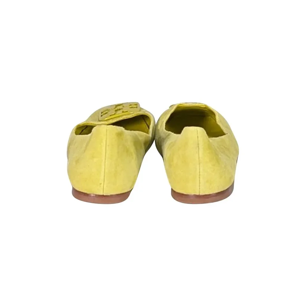 Tory Burch - Green Suede Flats Sz 9